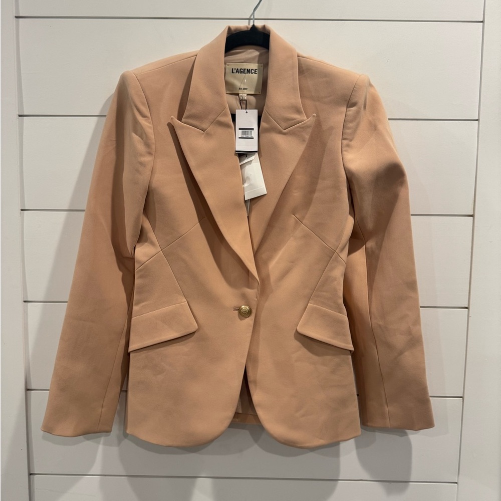 NWT L’Agence Chamberlain blazer in toasted almond - Picture 5 of 10